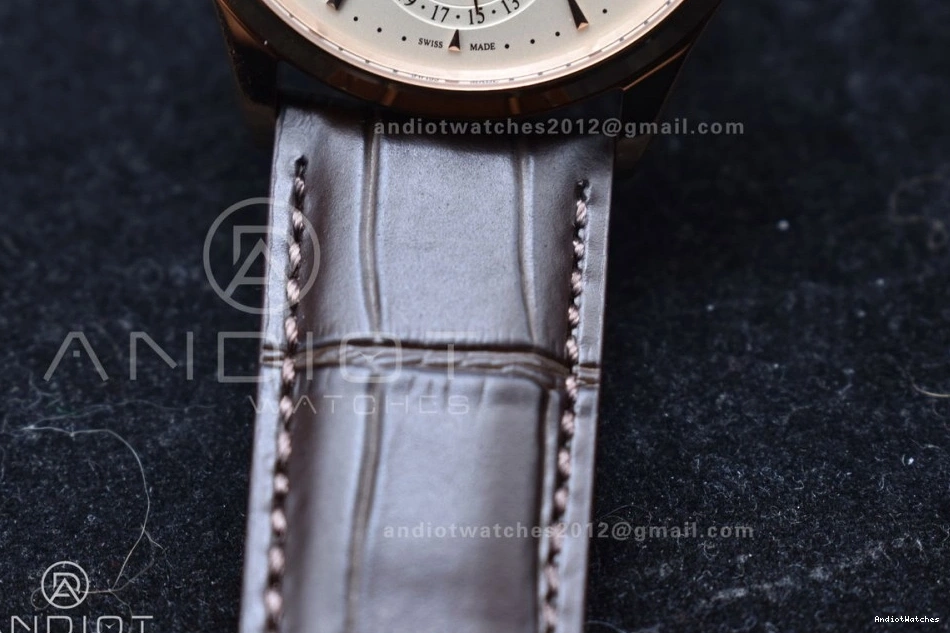 1:1 FreshLook Brown RG SA925 Super 908 Strap Thin Ultra on Edition APSF Clone Moon White Leather Best Dial Master 0131